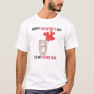 Camiseta Feliz día de San Valentín a mi oso de la pookie