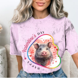 Camiseta Feliz Día de San Valentín - Abrazo de amor