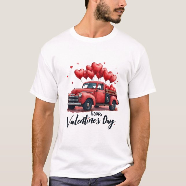 Camiseta Feliz Día de San Valentín al conjunto de parejas c (Anverso)