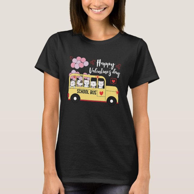 Camiseta Feliz Día de San Valentín al piloto de autobús (Anverso)
