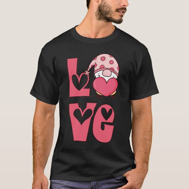 Camiseta Feliz Día de San Valentín amor Gnome (Anverso)