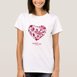 Camiseta "Feliz Día de San Valentín - Amor romántico"