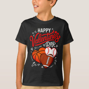 Camiseta Feliz día de San Valentín Baloncesto Béisbol Fútbo