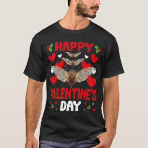 Camiseta Feliz Día de San Valentín Cicada Heart Love Animal
