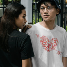 Camiseta Feliz día de San Valentín corazón rojo