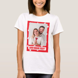 Camiseta Feliz día de San Valentín corazones patrón de amor