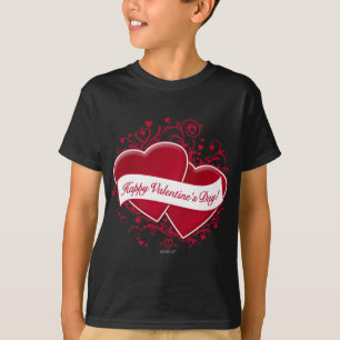 Camiseta  ¡Feliz Día de San Valentín!Corazones rojos