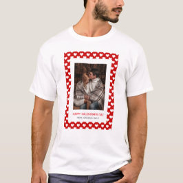 Camiseta Feliz día de San Valentín Corazones Rojos Elegante