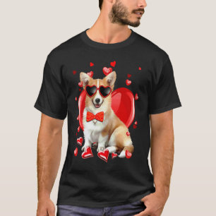 Camiseta Feliz día de San Valentín Corgi   Perro  V Day