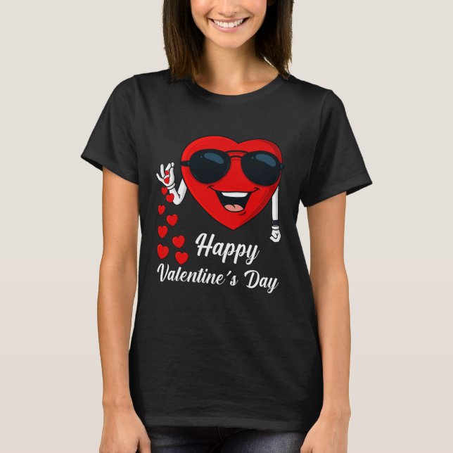 Camiseta Feliz Día de San Valentín Cute Heart Bae Fun Sale  (Anverso)