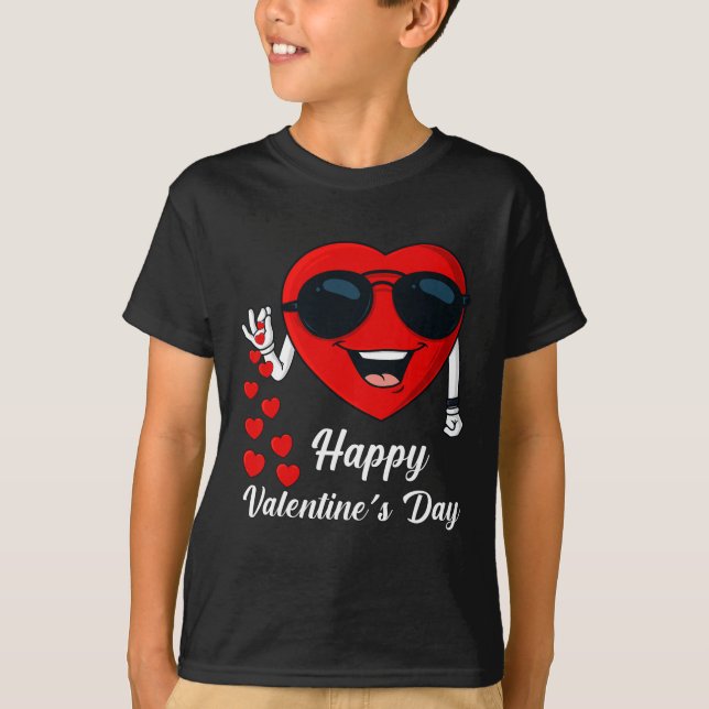 Camiseta Feliz Día de San Valentín Cute Heart Bae Fun Sale  (Anverso)
