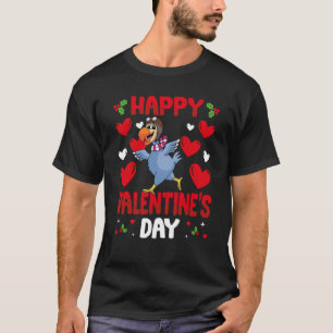 Camiseta Feliz día de San Valentín Dodo Pájaro Corazón Amor