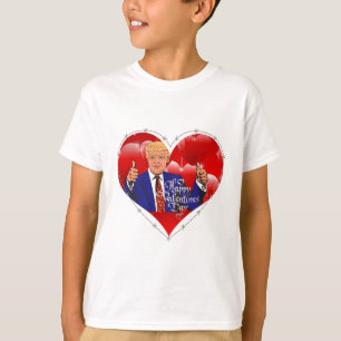 Camiseta feliz día de San Valentín donald trump