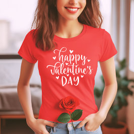 Camiseta Feliz Día de San Valentín, elegante y de moda