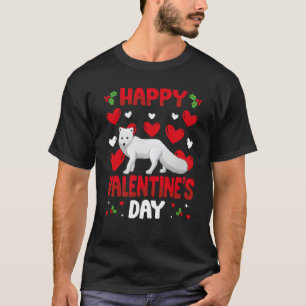Camiseta Feliz Día de San Valentín en los zorros árticos Co