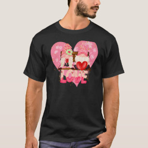 Camiseta Feliz Día de San Valentín Gnome Amo Funny Hombres