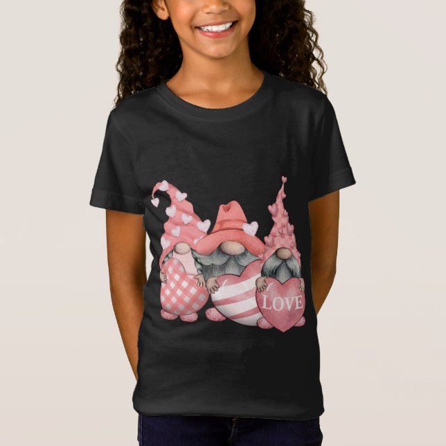 Camiseta Feliz Día de San Valentín Gnome Couple Mateo Regal (Anverso)