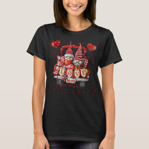 Camiseta Feliz Día de San Valentín Gnome Truck Hearts You