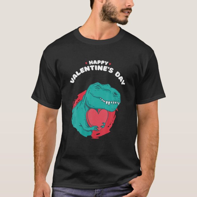 Camiseta Feliz Día de San Valentín gracioso con valentía (Anverso)