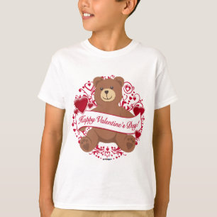 Camiseta ¡Feliz Día de San Valentín! Oso de peluche