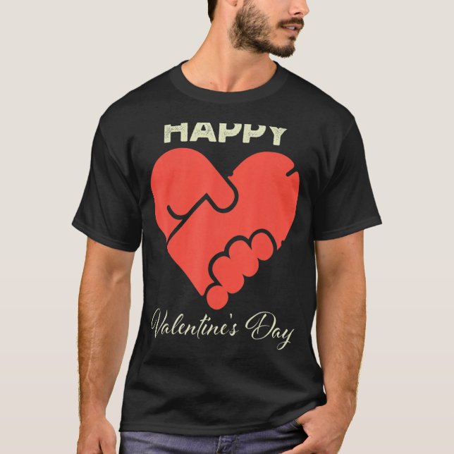 Camiseta Feliz Día de San Valentín para hombres solteros (Anverso)