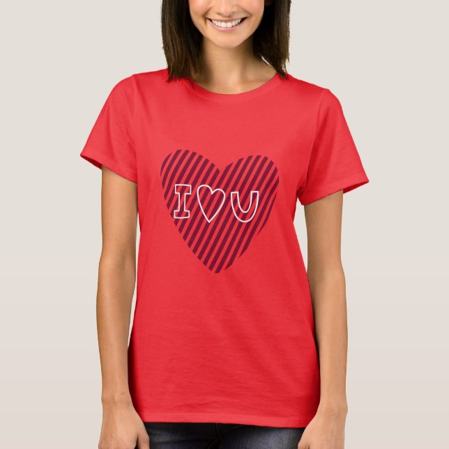 Camiseta Feliz Día de San Valentín para las mujeres (Anverso)