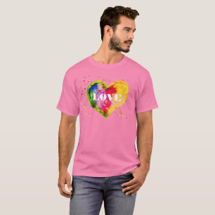 Camiseta Feliz día de San Valentín Pareja Gay LGBT