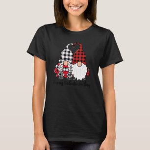 Camiseta Feliz día de San Valentín Pareja Gnomos Divertida