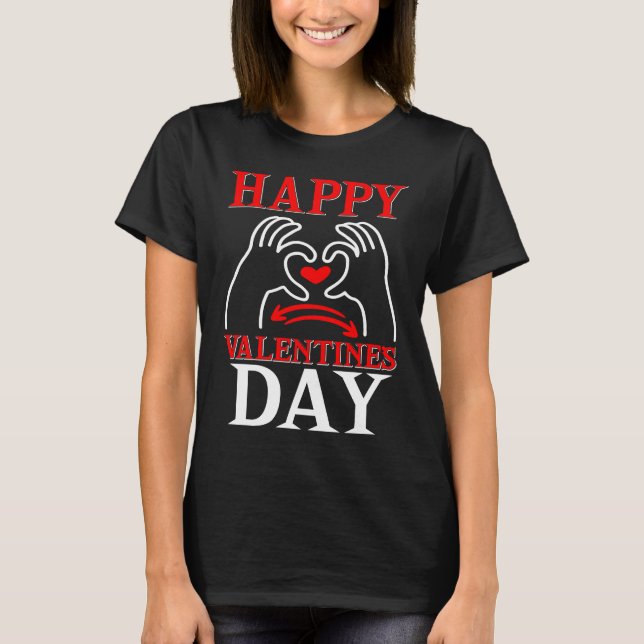 Camiseta Feliz Día de San Valentín parejas (Anverso)