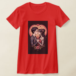 Camiseta Feliz día de San Valentín regalo personalizado