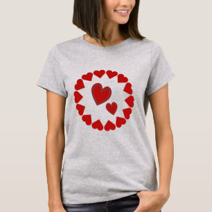 Camiseta Feliz Día de San Valentín rojo