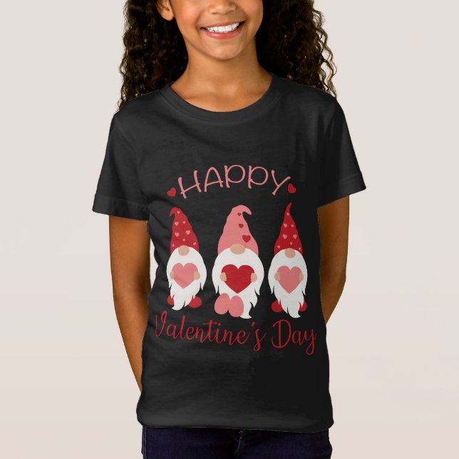 Camiseta Feliz Día de San Valentín se vuelve amor rojo vivo (Anverso)