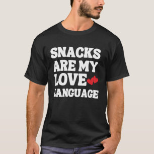 Camiseta Feliz Día de San Valentín Snacks Foodie Son Mi Len