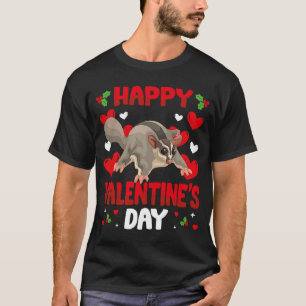 Camiseta Feliz Día de San Valentín Sugar Glider Corazón Amo