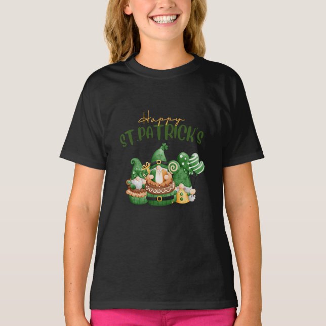 Camiseta Feliz Día de Santa Patrullas - Lucky Irish Clover  (Anverso)