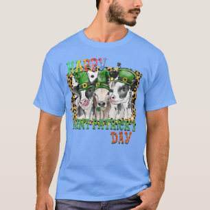 Camiseta Feliz Día de Santo Domingo Ganado de leopardo de v