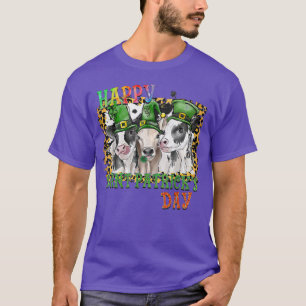 Camiseta Feliz Día de Santo Domingo Ganado de leopardo de v