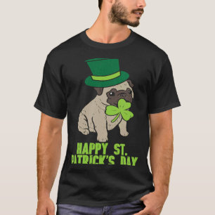 Camiseta Feliz Día de Santo Patrocinador Irlandés Perro Cub