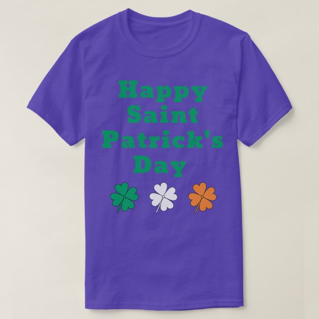 Camiseta Feliz Día de Santo Patrocinadores (Diseño del anverso)