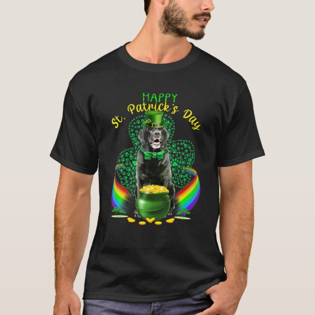 Camiseta Feliz Día de Santo Patrocinadores Black Lab Leprec (Anverso)