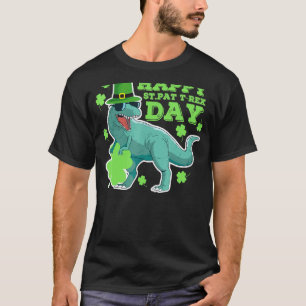 Camiseta Feliz Día de St Pat Trex Dino Patricks Día de suer