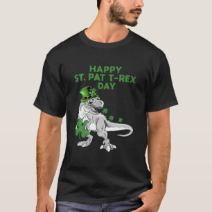Camiseta Feliz Día de St Pat Trex Dino Patricks Día de suer