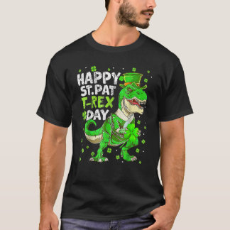 Camiseta Feliz Día de St Pat Trex Dinosaur