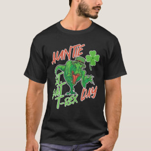 Camiseta Feliz Día De St Pat Trex Dinosaur Para La Tía St P