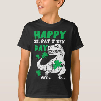 Camiseta Feliz día de St Pat Trex Dinosaurio St Patricks Da