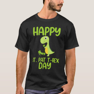 Camiseta Feliz Día de St. Pat Trex en Patrick's Day Boys
