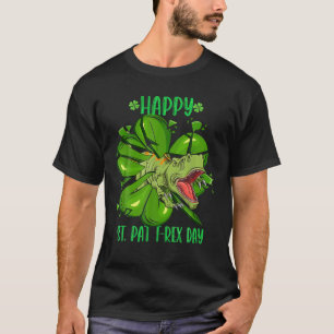 Camiseta Feliz Día de St Pat Trex Funny Patricks Day Dinosa