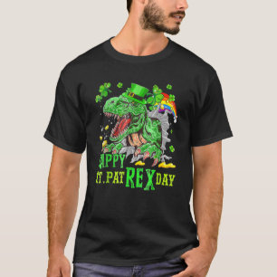 Camiseta Feliz Día de St Pat Trex Saint Patrick Dinosaur Bo