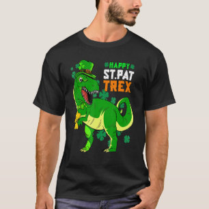 Camiseta Feliz Día de St Pat Trex Saint Patrick Dinosaur Bo