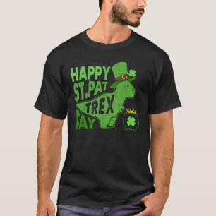 Camiseta Feliz Día de St Pat Trex Saint Patrick Dinosaur Bo